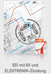S51 mit 6V und ELEKTRONIK-Zündung (E-Zündung)